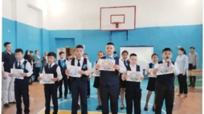 28 сәуір күні &quot;1- мамыр Қазақстан халқының Бірлігі күніне&quot; орай саптық жиын өтті. 