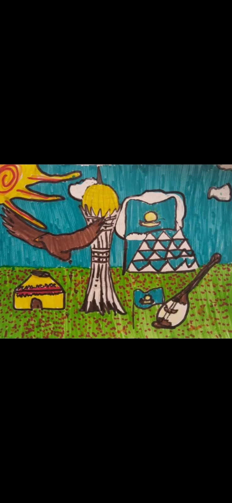 20-24 қазан аралығында Республика күніне орай 5-8 сынып оқушыларының қатысуымен &quot; Республика-ел мұраты &quot; атты суреттер көрмесі өтті.