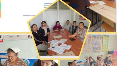 07 қазан 2025ж. мектеп психологы Г.К. Касимова. Мектеп жұмыскерлермен (техперсанал). &quot;Мектептер мен колледждерде кәмелетке толмағандар арасында аутодеструктивті мінез- құлықтың алдын алу &quot; тақырыбында вахтерларды оқыту тренинг өткізді.