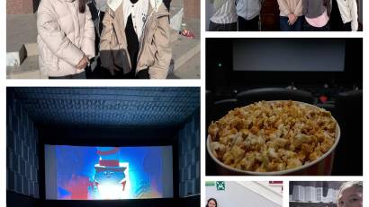 29 қазан күні күзгі демалыс жоспарына сәйкес 7 «В» сынып оқушылары қаламыздың кинотеатрына барып, тамаша уақыт өткізді. Оқушылар бір-бірімен жақсы көңіл күйде кездесіп, қызықты фильм тамашалады.