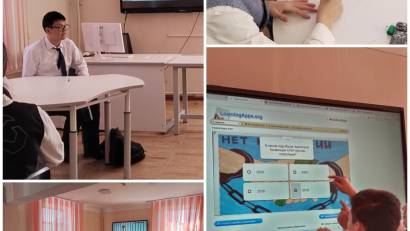 13 наурыз күні 9–10 сынып оқушыларына сыбайлас жемқорлықтың алдын алу мақсатында танымдық лекция ұйымдастырылды. Іс-шара барысында оқушыларға парасаттылық, адалдық, әділдік сияқты құндылықтардың маңызы түсіндіріліп, «Адалдық сағаттары» өткізілді. 13 марта